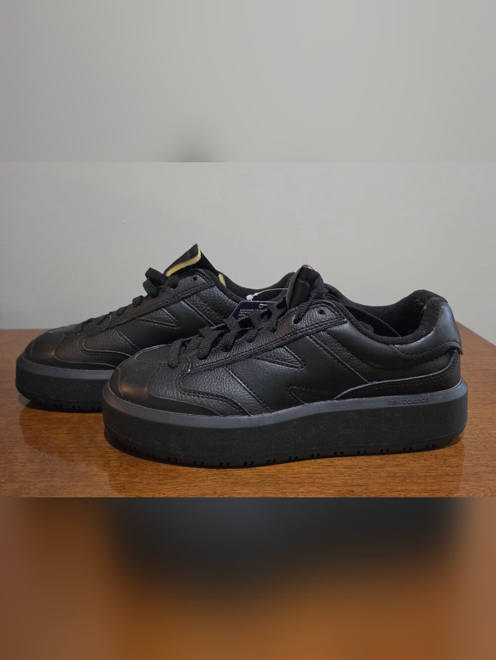 Men's New Balance Ortholite CT302 Leather Shoe Sneakers Black Size 5.5